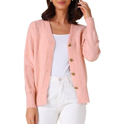INSPIRE CHIC Women's Knit Button Down Long Sleeve Cardigan Sweater