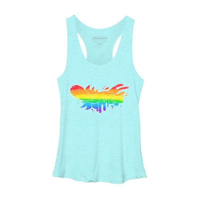 Adult Design By Humans Pride Rainbow Doodle By Maricalvente Racerback Tank Top