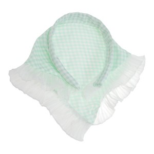 Unique Bargains Women's Plaid Triangle Headband 1 Pc - 1 of 4
