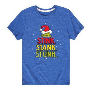Boys' - Dr. Seuss - The Grinch Stink Stank Stunk Short Sleeve Graphic T-Shirt - 1 of 4