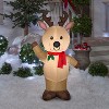 Gemmy Christmas Inflatable Reindeer, 4 ft Tall, Multi - 2 of 4