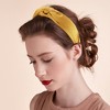 Unique Bargains Women's Satin Knotted Headband Hairband 1.2" Wide - 3 of 4