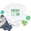Simply Sage Market Women's Bold Green Lucky Stacked Short Sleeve Graphic Tee - 3 of 3
