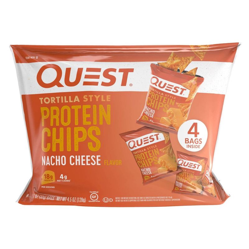 Quest Nutrition Tortilla Style Protein Chips - Nacho, 1 of 17