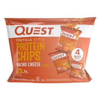 Quest Nutrition Tortilla Style Protein Chips - Nacho - 4pk/1.1oz
