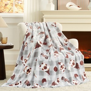 Cozy Bliss Christmas Gnome Throw Blanket – Ultra Soft Plush Bed Blanket for Holiday Home Decor - 1 of 4