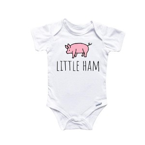 Farm Pig Farmer Onesie® Baby Boy Girl Clothes Infant Bodysuit Funny Cute Newborn GS1 - 1 of 3