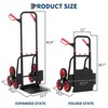 Stair Climbing Cart - 330lb Heavy Duty Hand Truck with 6 Wheels, 2 Elastic Ropes - 4 of 4