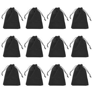 Unique Bargains Velvet Drawstring Pouch Wedding Favor Party Birthday Festivals Gift Packaging Bag 12 Pcs - 1 of 3