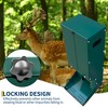 Automatic Deer Feeder 60 Lbs Heavy Duty Deer Feeder Box Galvanized Steel Waterproof Livestock Feeders with Lid for Hunting and Farm - 3 of 4