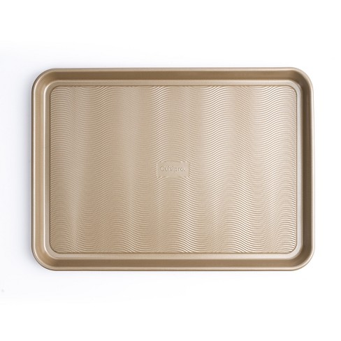 Small Baking Sheet, Rectangle Baking Pan, Stainless Steel Cookie Sheet  Metal Baking Pan Oven Tray Non-stick Coating, for Commercial and Home Oven  Cooking, Gold - by ROBOT-GXG 