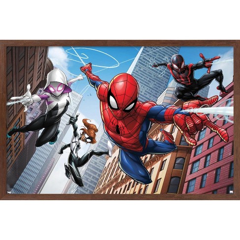 Trends International Marvel Comics - Spider-man - Web Heroes Framed