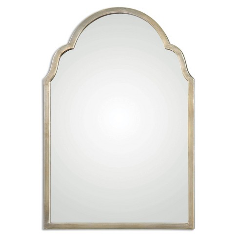 Rectangle Brayden Petite Arch Decorative Wall Mirror Silver - Uttermost - image 1 of 4