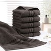 PiccoCasa 100% Cotton Soft Absorbent Oversized Cotton Face Towels 6 Pcs 13'' x 29'' - 2 of 4