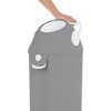 L.A. Baby Pro Odor-Free Extra Tall Diaper Pail - Gray - 4 of 4