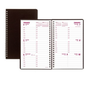 DuraFlex Weekly Planner, 8 x 5, Black Cover, 12-Month (Jan to Dec): 2026 - 1 of 4