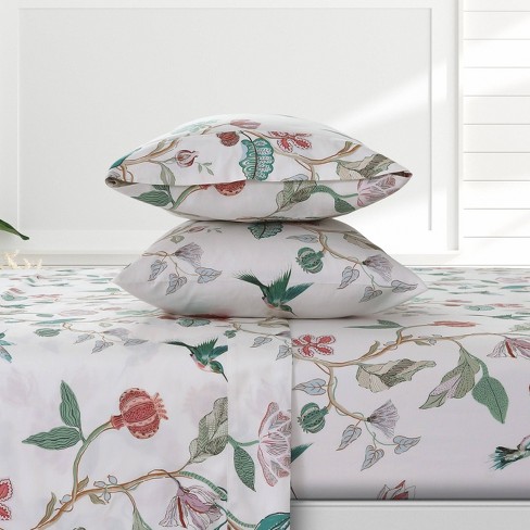 300 Thread Count Organic Cotton Deep Pocket Printed Sheet Set - Azores Home - image 1 of 3