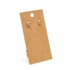 Juvale 200-Pack raft Paper Earring Display Cards for Hanging Earrings, Studs, Bulk Jewelry Cards for Retail, Boutique, Packaging, 3.5x2 in - 3 of 4