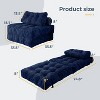 Folding Sofa Bed, Convertible Sleeper Chair with Pillow Foldable Mattress with Back Support, Portable Fold Out Chair Bed Comfy Floor Sofa Lounge - 2 of 4