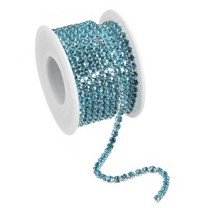 Unique Bargains DIY Bag Clothing Decoration Crystal Rhinestone Sew on Close Claw Chain Trim - 1 of 4