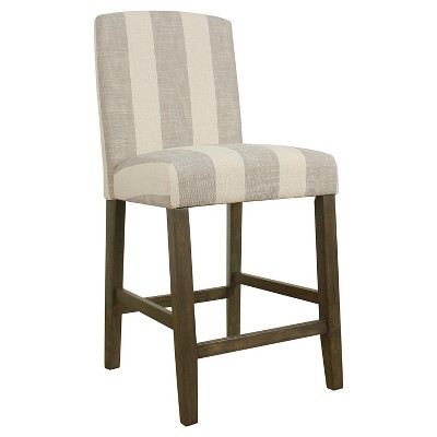 24" Curved Top Counter Height Barstool - HomePop