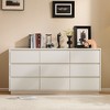Karl Home 9-Drawer White Particle Board 62.99in. W Chest of Drawer - 2 of 4