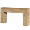 Resenkos 63" Console Table, Rustic Sofa Hallway Table with Drawers, Minimalist Entryway Sofa Side Table, for Living Room Brown - 4 of 4