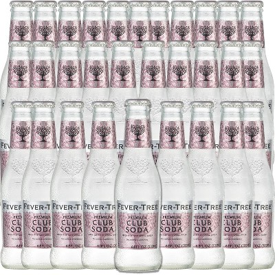 Fever Tree Club Soda - Premium Quality Mixer - Refreshing Beverage for Cocktails & Mocktails 200ml Bottles