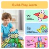 PICASSO-TILES 61-Piece Magnetic Building Blocks Set  STEM Toy with Storage Bag - 3 of 4