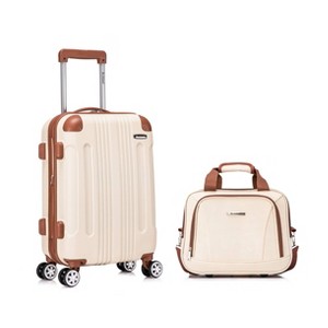 Rockland London Hardside Expandable Spinner Wheel Luggage Carry On Suitcase - 1 of 4