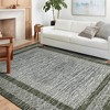 Modern Geometric Area Rug, Machine Washable, Textured Line Pattern, Fold-Able Rug, High-End Versatile Design - 2 of 4