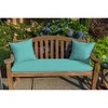 Casual Cushion Solid Sunbrella Fabric 1-Piece Indoor/Outdoor Square Throw Pillow, 15"W x 15"L - 2 of 4