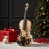 TopComfy 4/4 Professional Full Size Violin Set Rich Sound Complete Accessories Lightweight Gift for Kids Adults Musicians, Brown, 32"*11.42"*5.5" - 3 of 4
