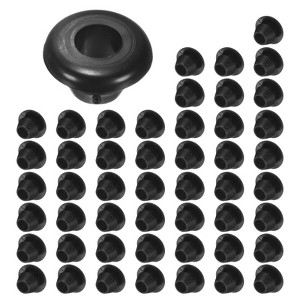 Unique Bargains Rubber Corrosion-Resistant Snap-in Locking Hole Plugs Black - 1 of 4