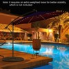 Tangkula 10FT Solar Offset Umbrella Tilted Cantilever Hanging Umbrella with 112 LED Lights Patio Sun Shade with Crank Handle Beige/Coffee/Navy/Wine - 3 of 4