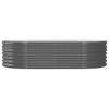 vidaXL Garden Raised Bed Grey Powder-coated steel Large Durable - 3 of 4