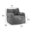 Hooseng Plush Bean Bag Chair for Adults, Comfy Lazy Floor Sofa with Backrest & Armrests, Lounge Accent Chair for Bedroom, Dorm, Living Room - 3 of 4