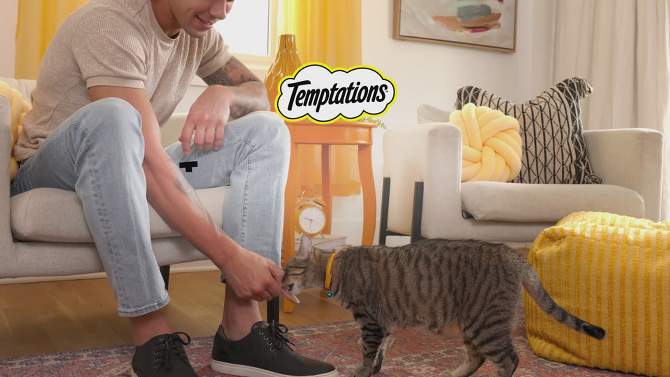 Temptations All Ages Cat Treats with Cheese and Chicken Flavor - 1.41oz/4ct, 2 of 13, play video