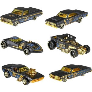 New 1:64 Hot Wheels 50th Anniversary Black & Gold Collection - Set of 6pcs - 1 of 3