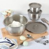 Martha Stewart Rhinewell 6-Piece Mirror Polish Stainless Steel Mixing Bowls w/ Lid and Non-Slip Base - 2 of 4