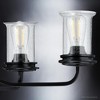 Urban Ambiance Luxury French Rustic Chandelier,  21.25"H x 34.125"W,  Midnight Black Finish, UHP3791 - 4 of 4