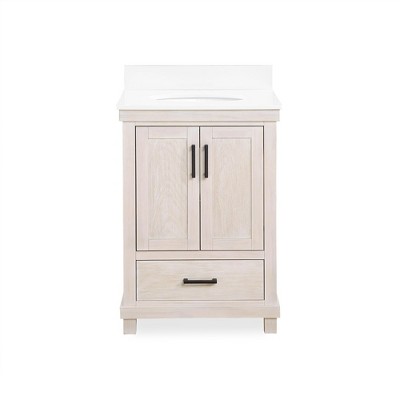 24 Bathroom Vanity With Top Sink And 2 Soft Close Doors - Modernluxe :  Target