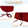 EAGLE PEAK Tufted Outdoor/Indoor Seat/Back Chair Cushions, Set of 2, 42'' x 21'' - 4 of 4
