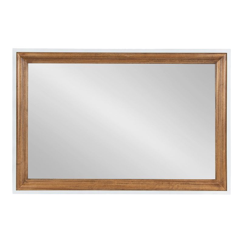 Kate &#38; Laurel All Things Decor 24&#34;x36&#34; Ellison Rectangle Wall Mirror Rustic Brown, 4 of 9