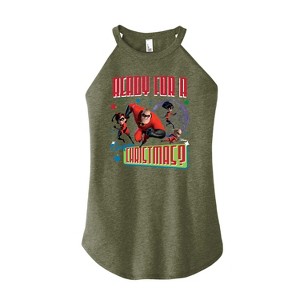 Women's - Disney - Ready For A Super Christmas Graphic High Neck Tank - 1 of 3