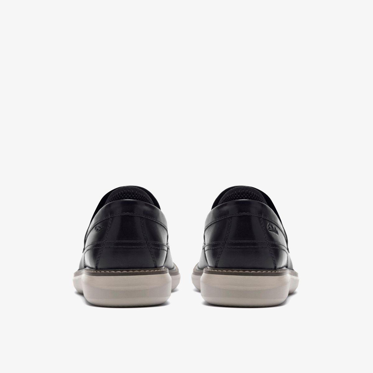 Clarks Mens Brantin Loafer Black Leather Shoes - thumbnail 5