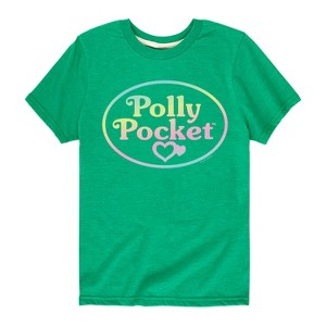 Boys' - Polly Pocket - Polly Pocket Ombre Logo Short Sleeve Graphic T-Shirt - 1 of 3