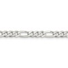 Black Bow Jewelry 4.5mm Sterling Silver, Solid Figaro Chain Bracelet - 3 of 4