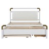 Whisen Queen Size Platform Bed with PU Leather Headboard, Trundle and 2 Storage Drawers - 3 of 4
