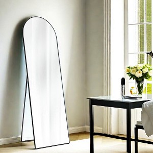 Mewoofun Full Length Mirror with Stand, 59"X16"X3", Black - 1 of 4